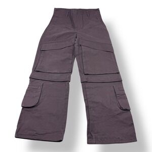 Entire Studios Mens Zip Off Convertible Cargo Pants Shorts Faded Plum 35x32 M
